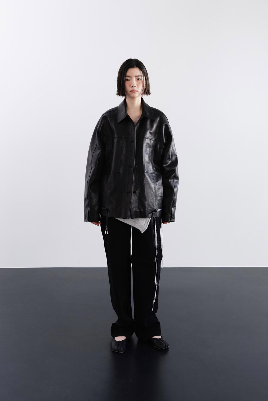 Oversized Leather Jacket