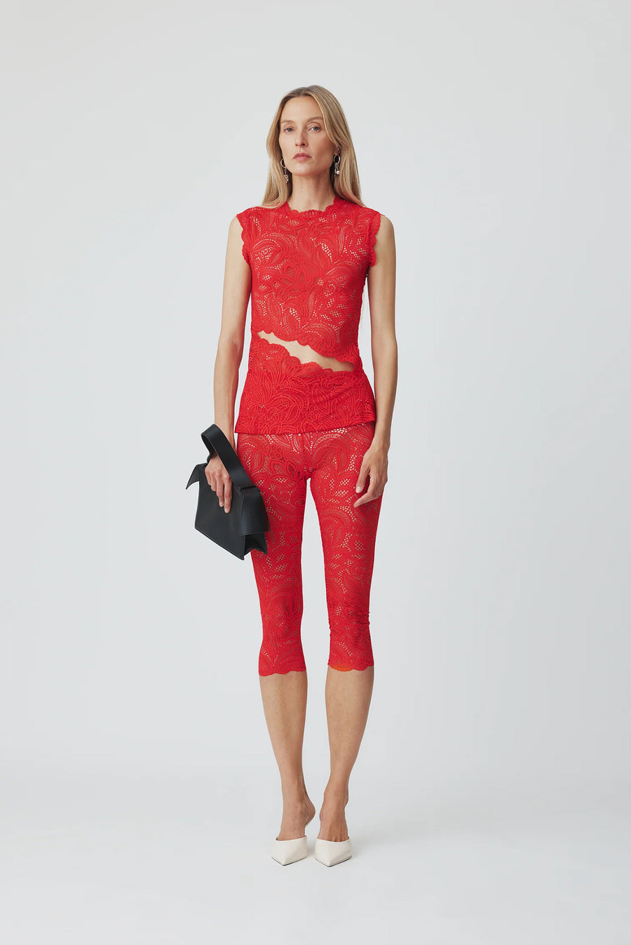 Beaufille - Cassia Capri Leggings - Red