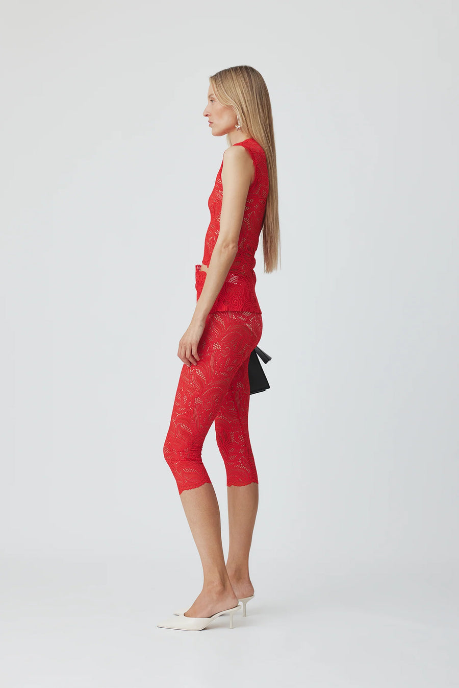 Beaufille - Cassia Capri Leggings - Red