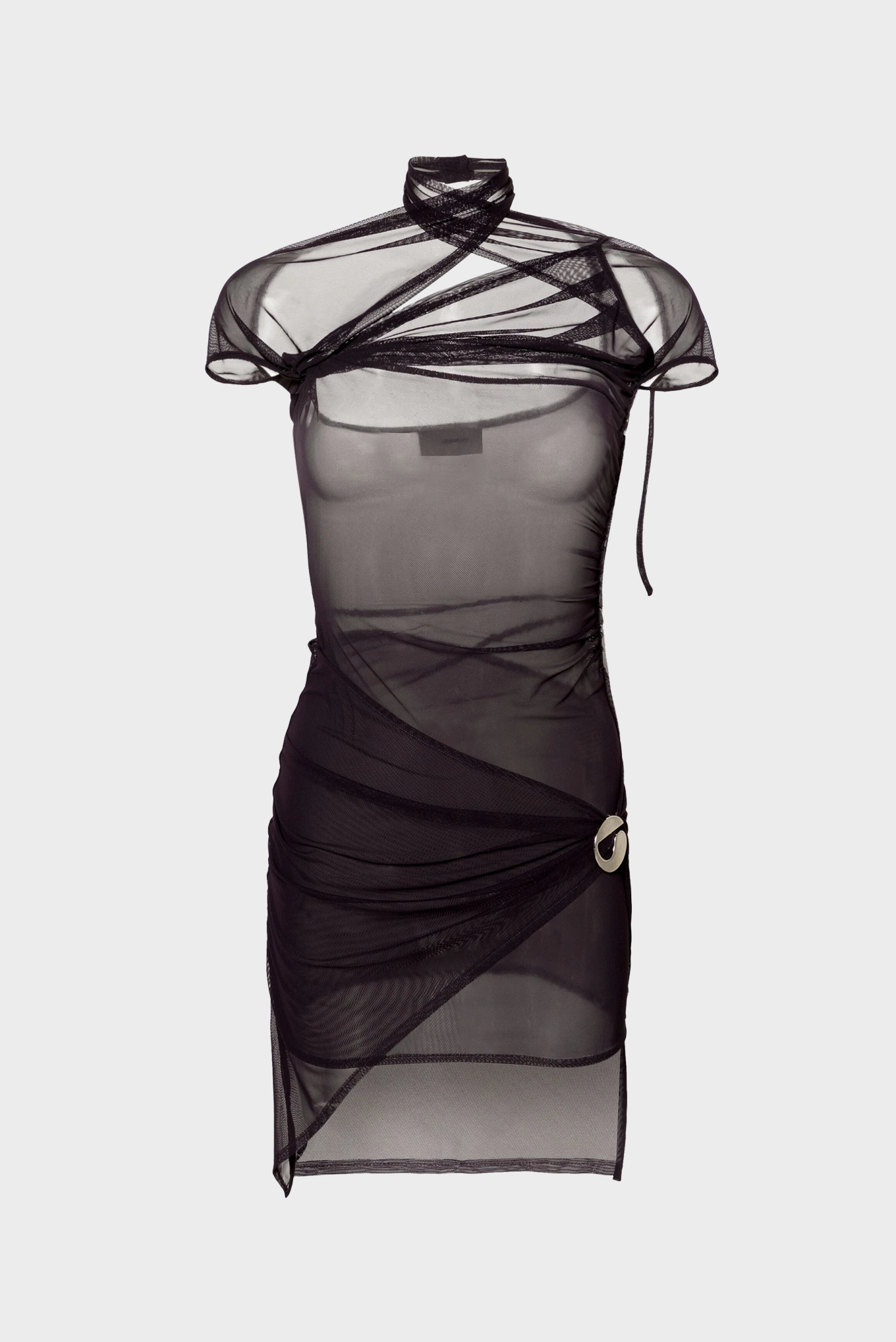 Coperni - Asymmetric Draped Mesh Dress Simonett Coperni - Asymmetric Draped Mesh Dress Simonett