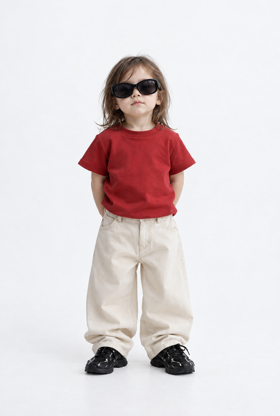 Kids - Solid Short-Sleeve Tee – Red