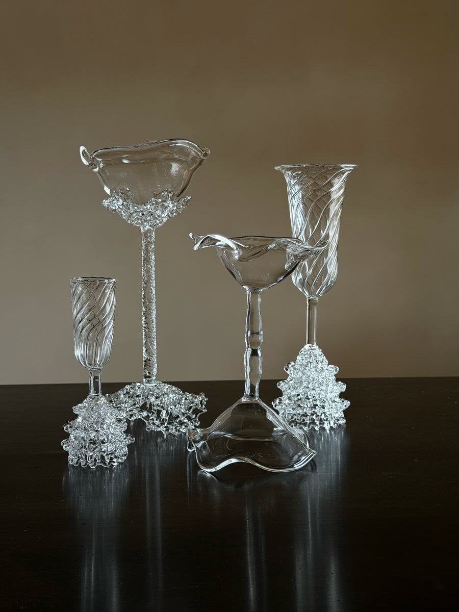 Proyecto Hebra - Handmade Sculptural Wine Glass - Tall