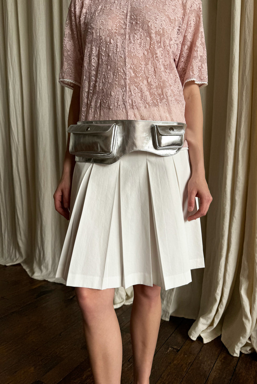 Pink Lace Wide T
