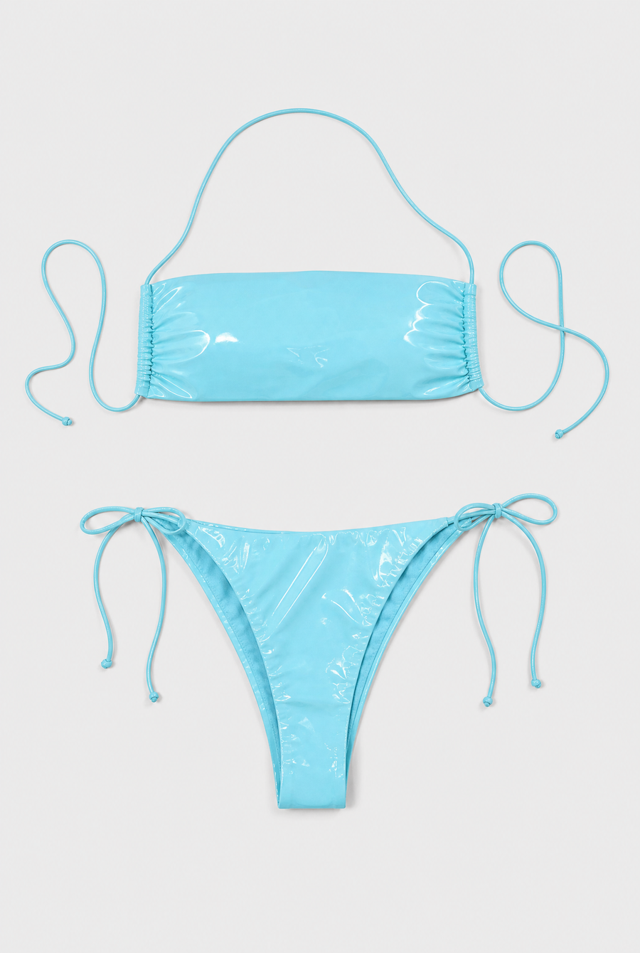 Naranja Furcado - Tube Halter Set - Sky Blue