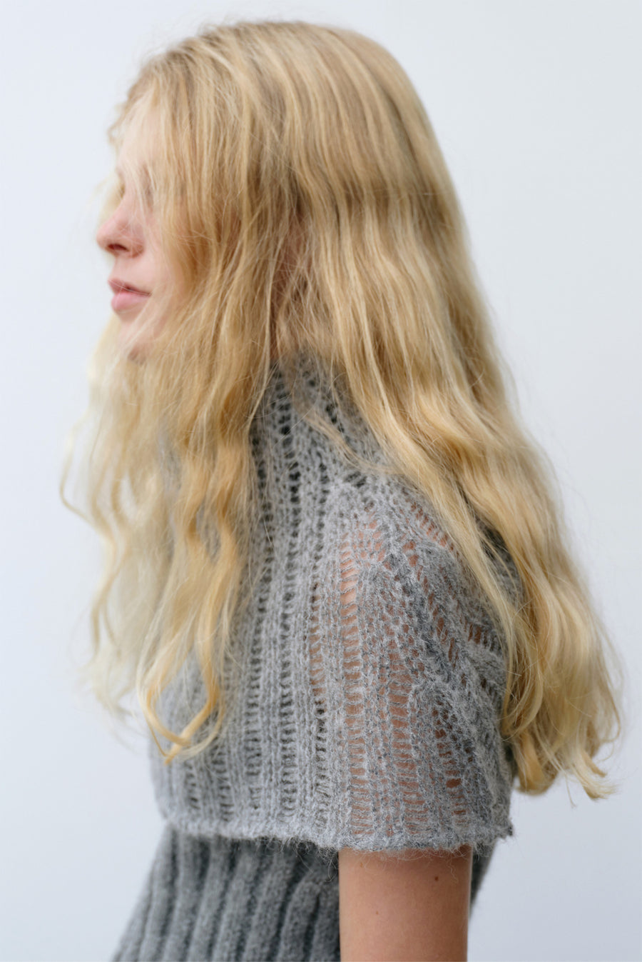 Alpaca Neckwarmer Top - Gray