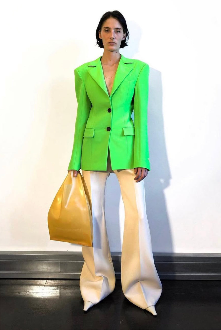 Kwaidan Editions - Tailored Suit Jacket - Neon Green