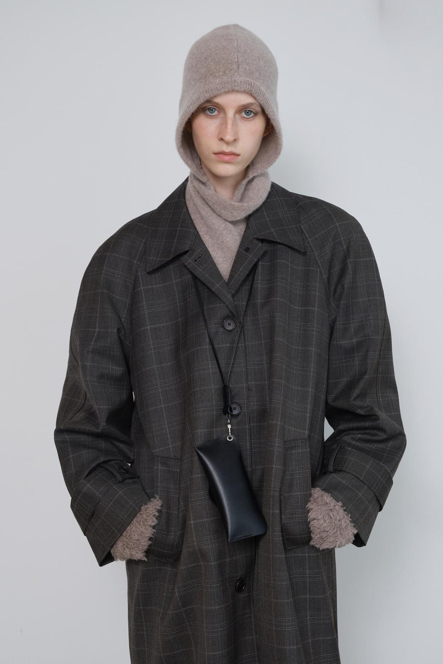 Knit Mohair Baclava - Beige