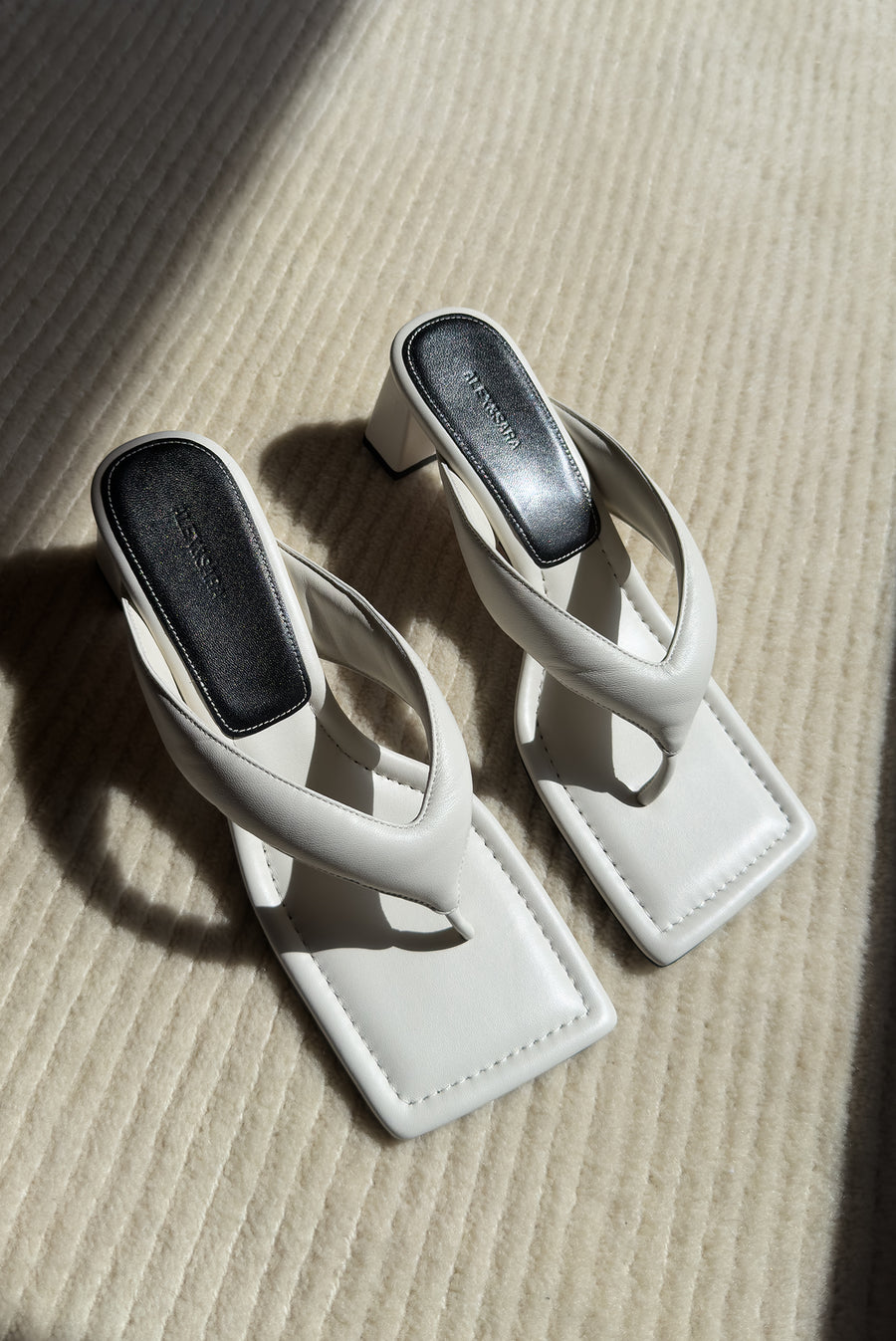 Padded Thong Sandal - White