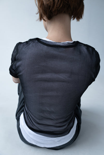 トップス Halfsleeve Sheer T-shirts Long Sleeve Sheer T-Shirt