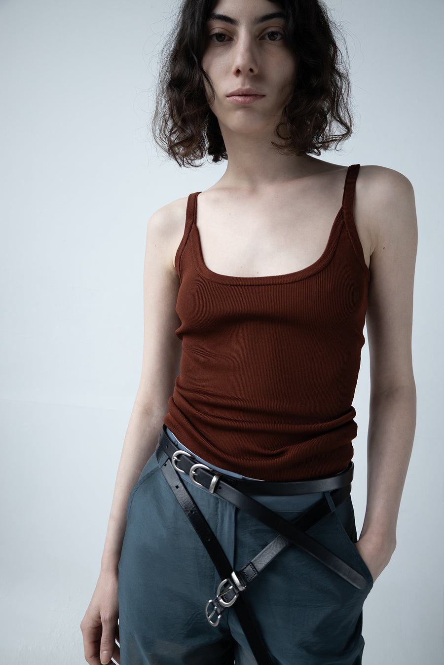 Sheer Flow Trousers - Blue