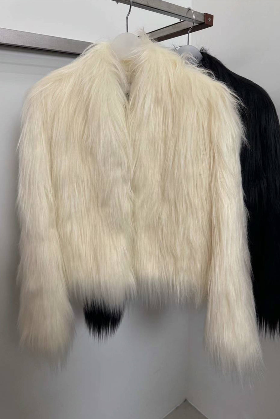 Faux Fur Jacket - White