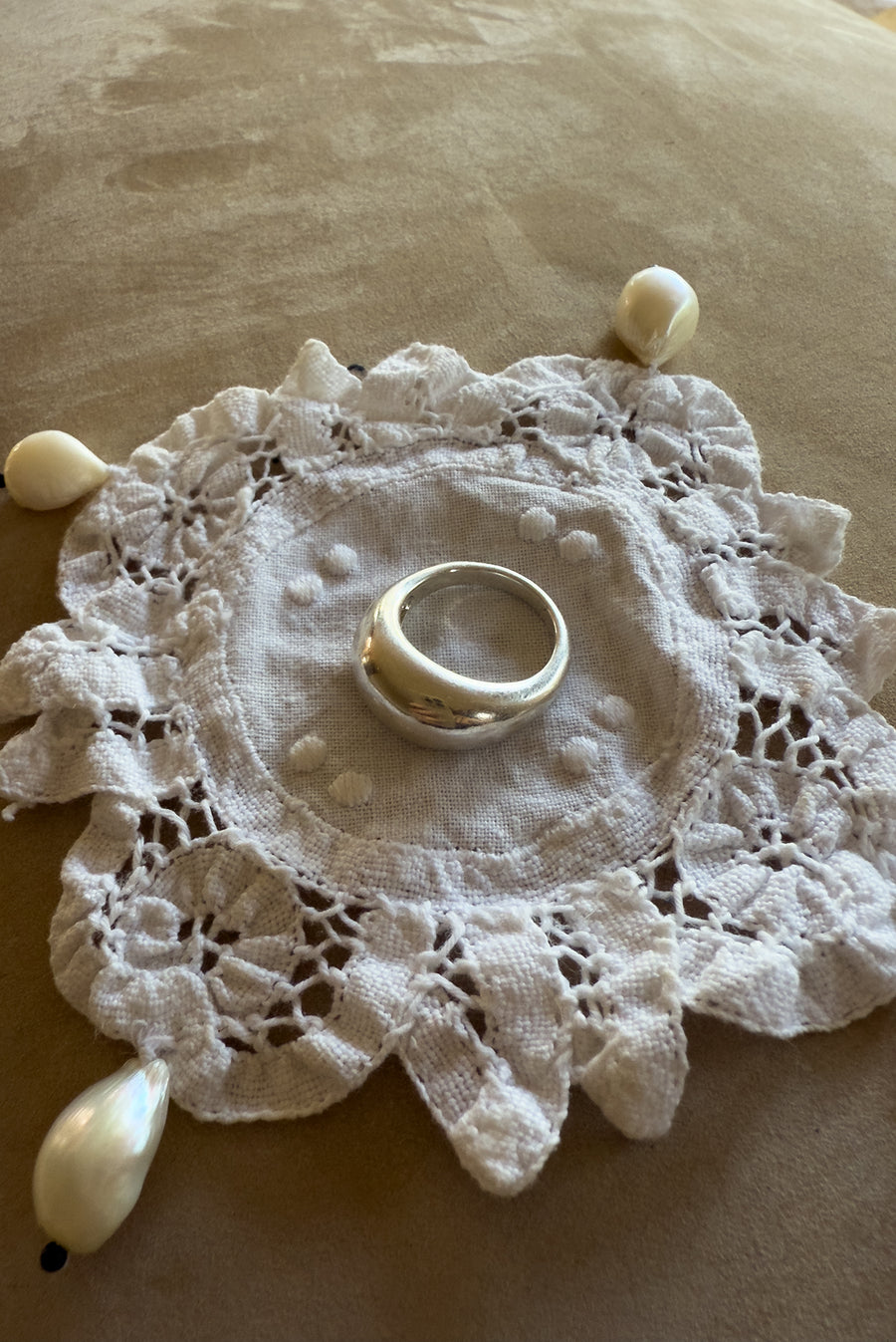 Silver Moon Ring