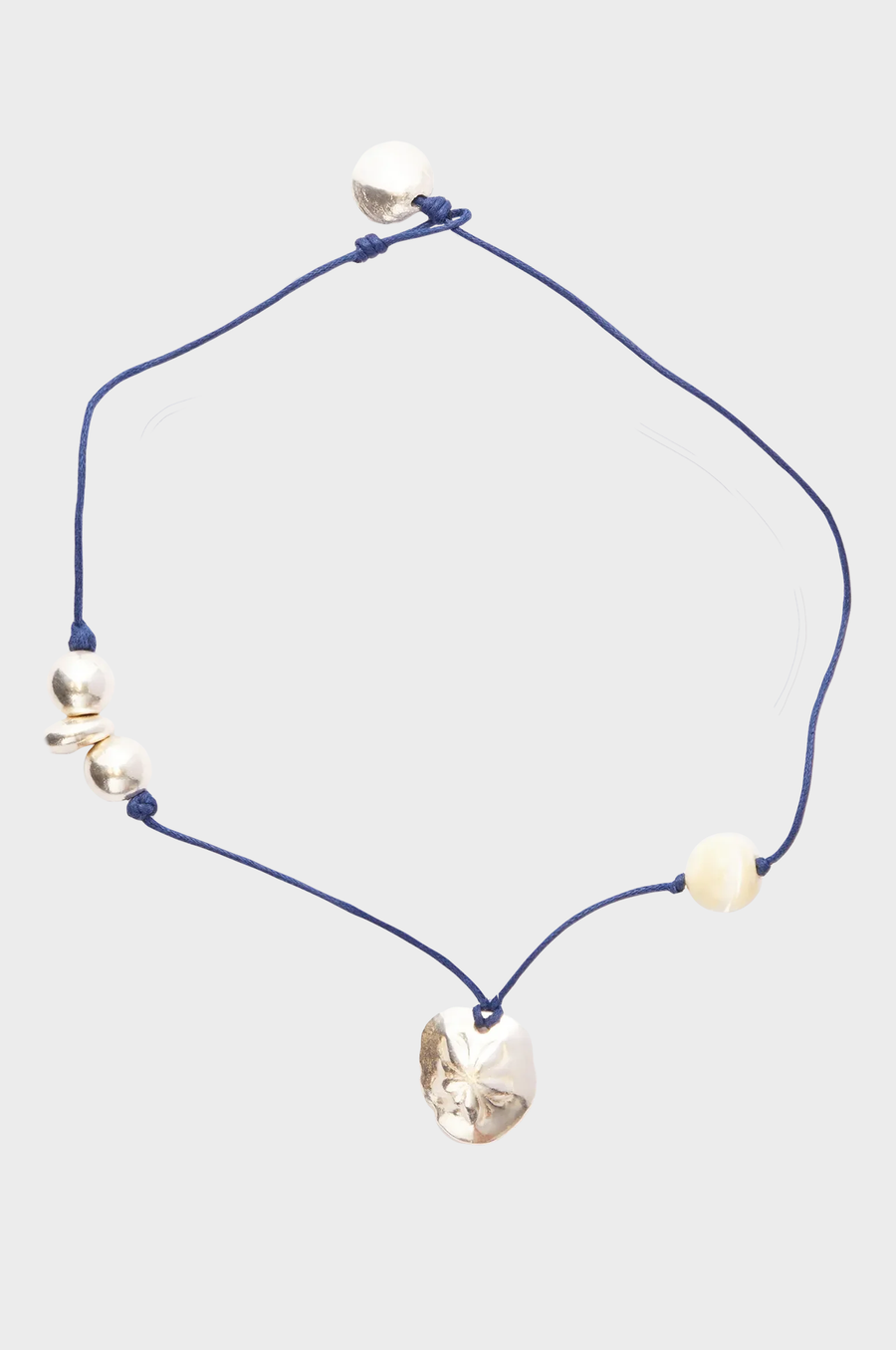 Simuero - 8PM Necklace - Silver / Blue