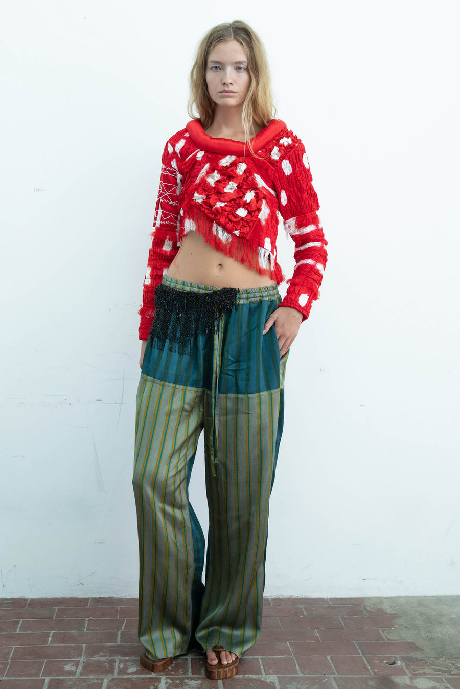 Tigra Tigra - Patchwork Stripe Drawstring Pant