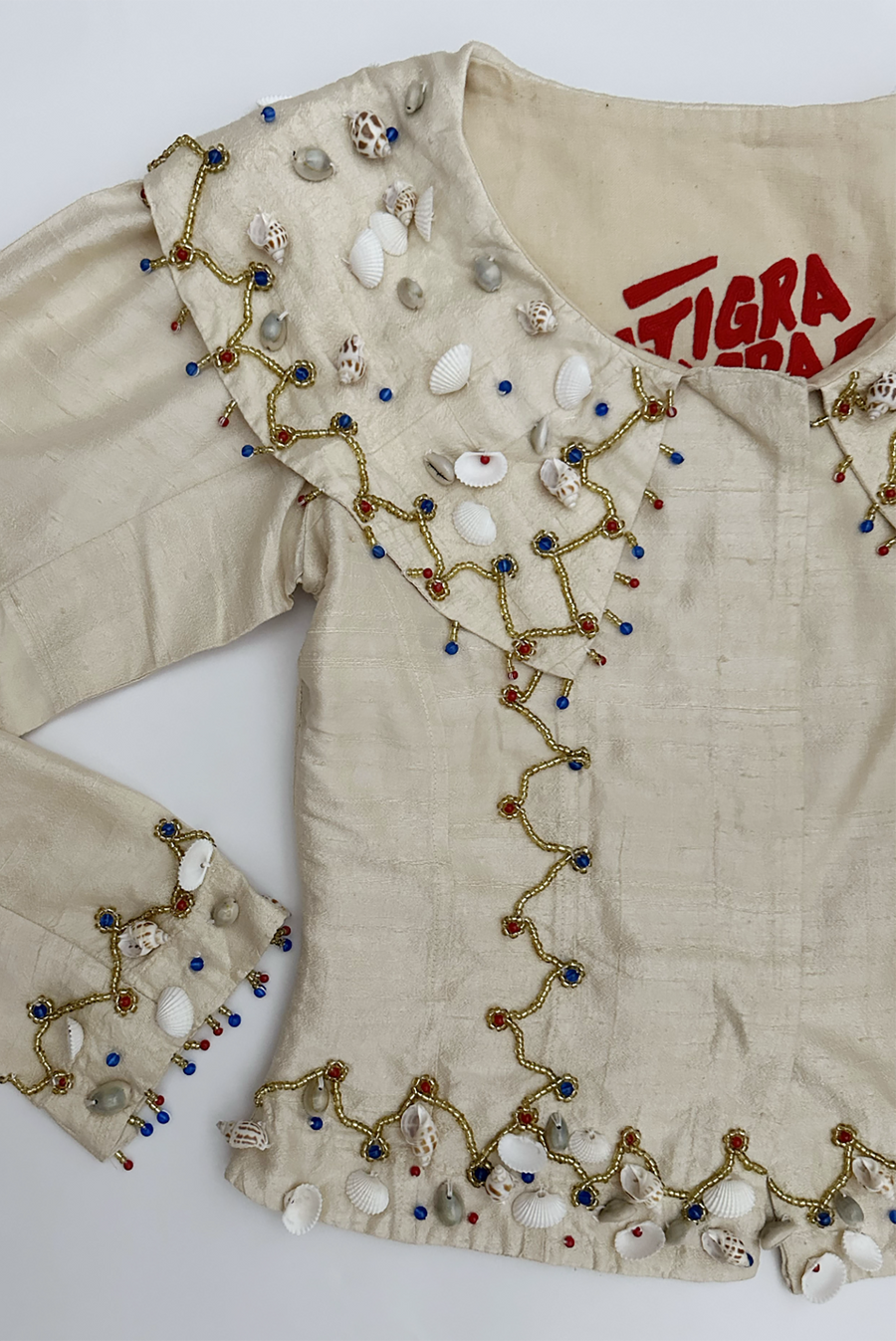 Tigra Tigra - Pirate Top With Beadwork Cowrie Shells