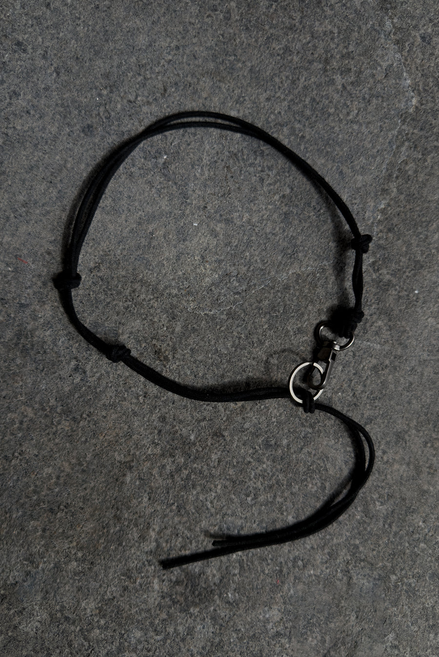 Leather Strap Keychain – Black