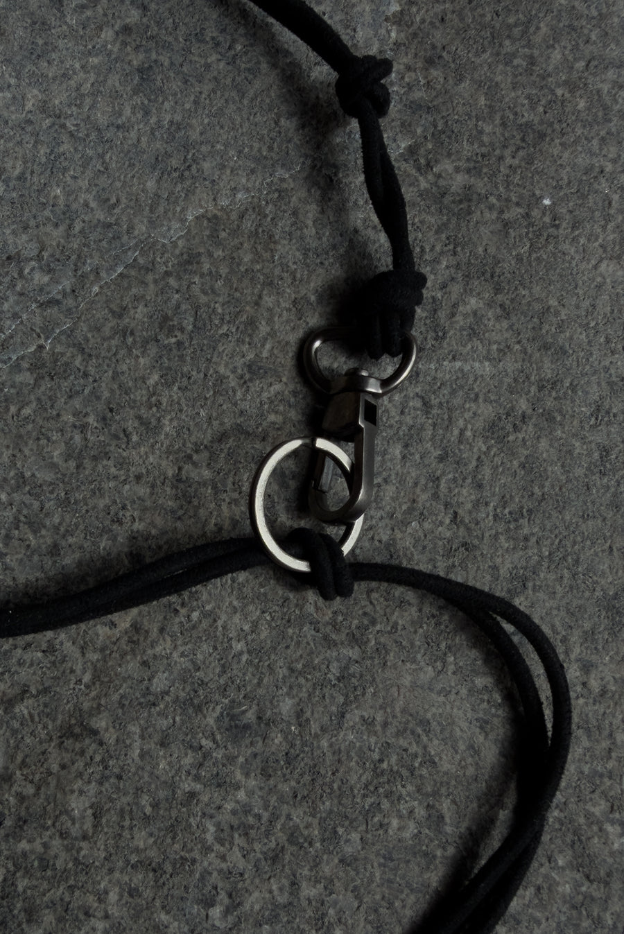 Leather Strap Keychain – Black