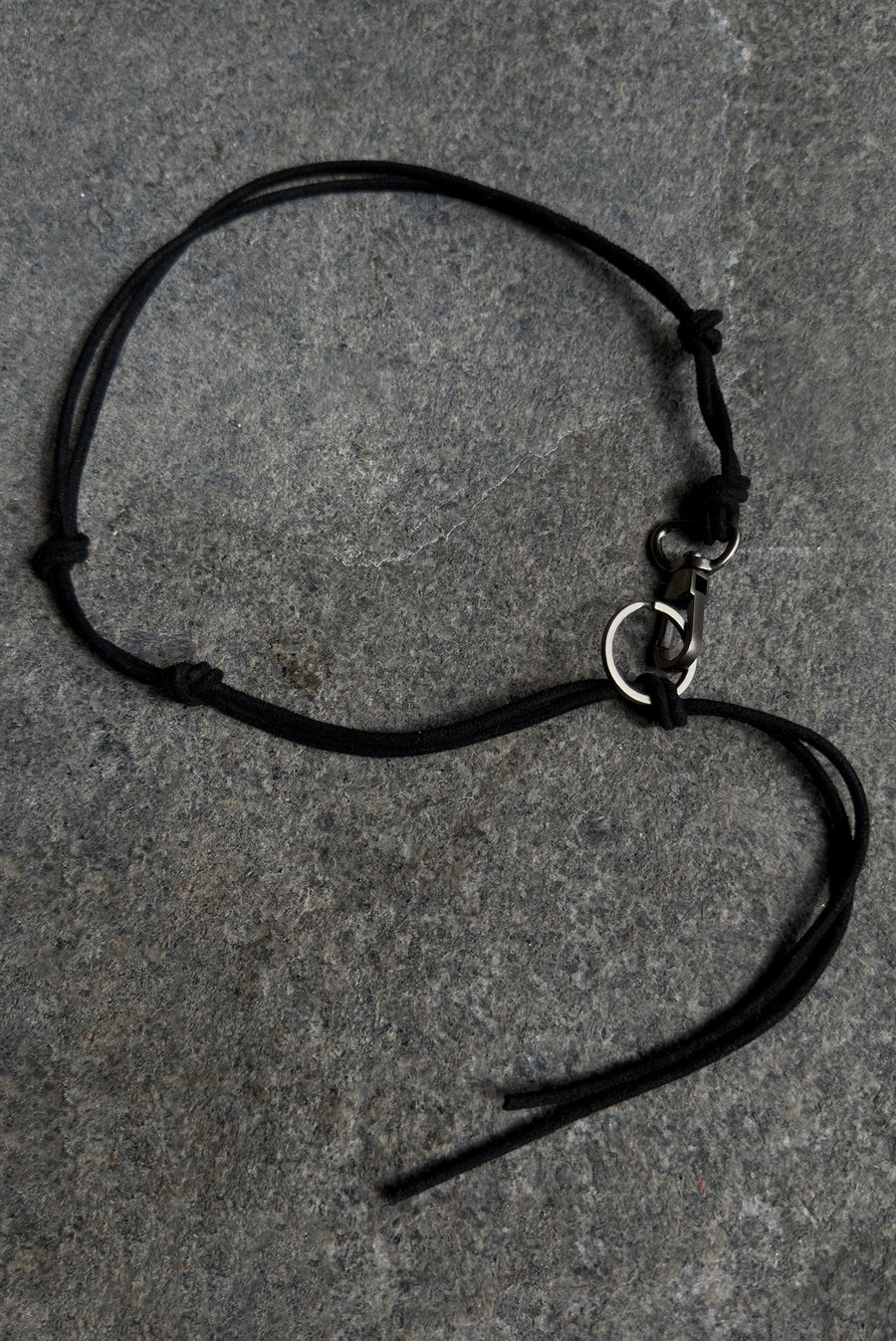 Leather Strap Keychain – Black