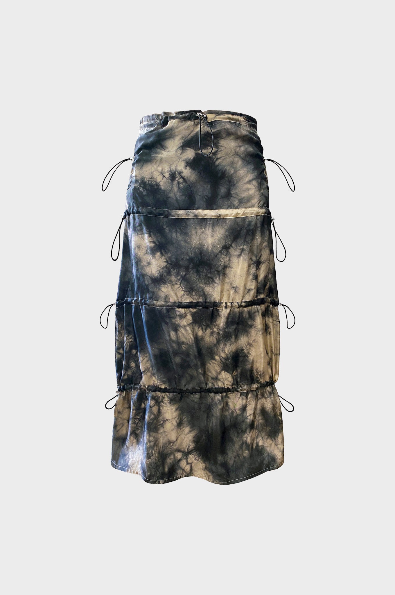 Leo - Shideh Tie Dye Viscose Gathered Long Skirt / Dress – Simonett