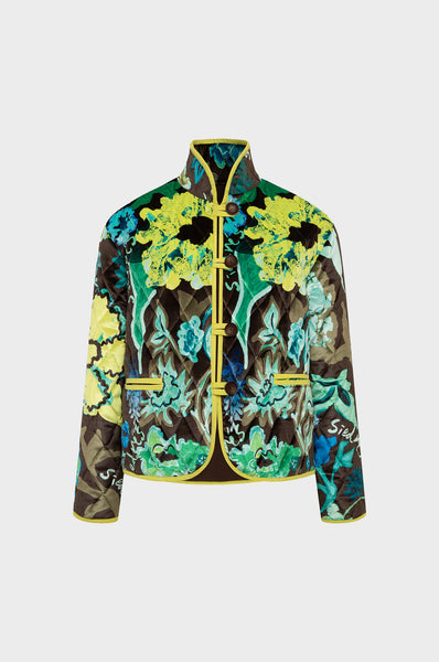 【SATIIIZ】Deer Wind Half Jacket Double-Faced Satin Safari Jacket | Madewell