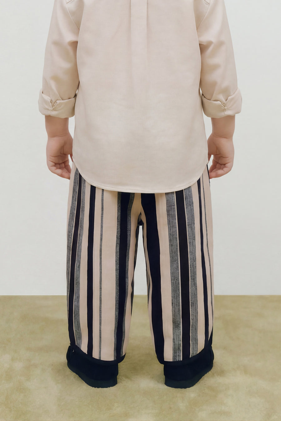 Kids - Multi-Color Striped Wide Leg Pant