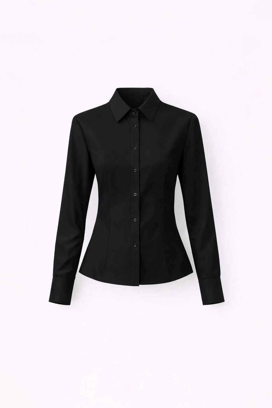 Tailored Button Up Shirt - Black