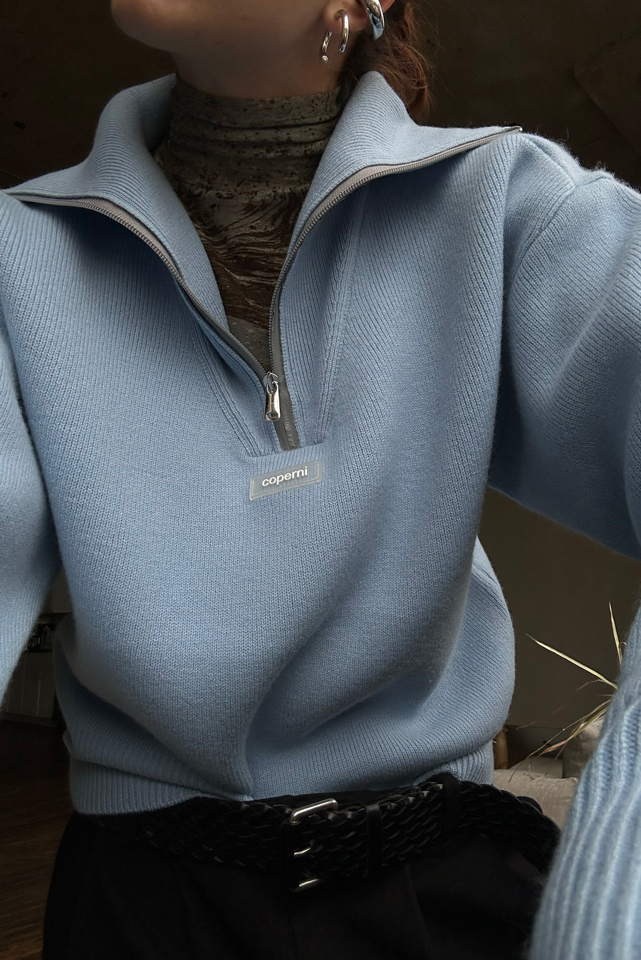 Coperni - Half Zip Boxy Sweater