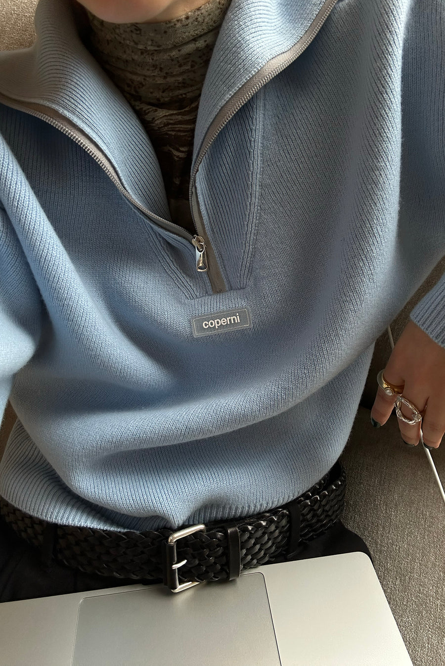 Coperni - Half Zip Boxy Sweater