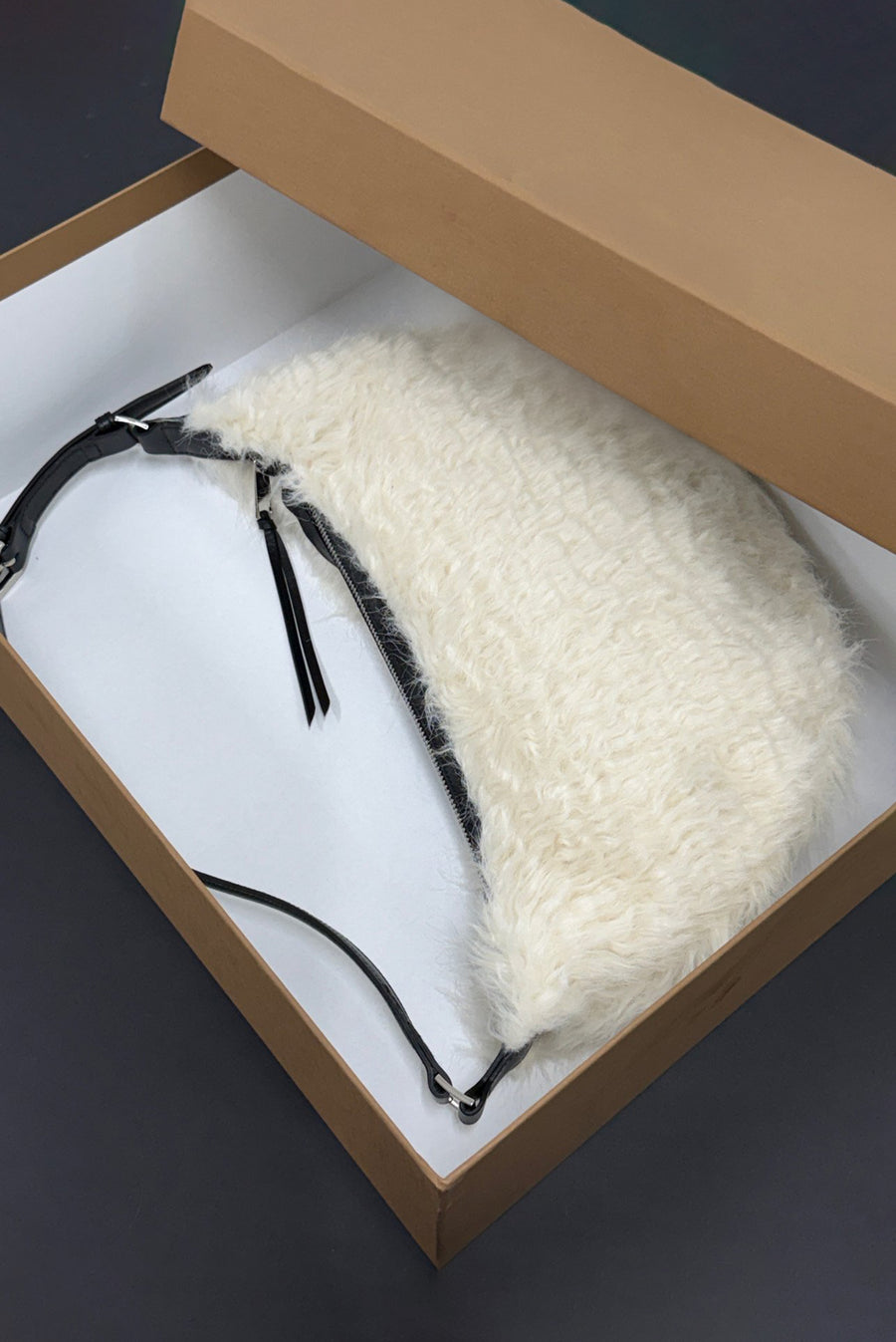 Shearling Contrast Bag