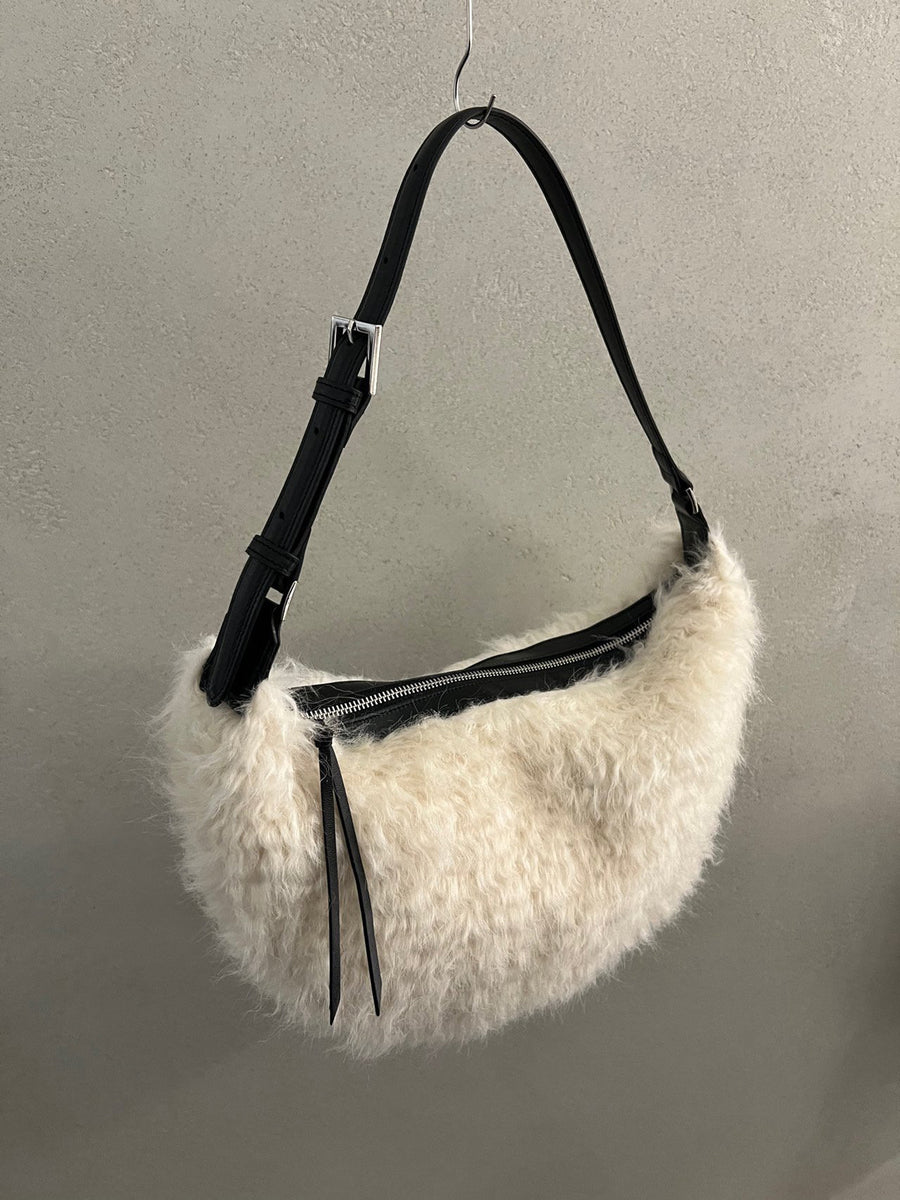 Shearling Contrast Bag