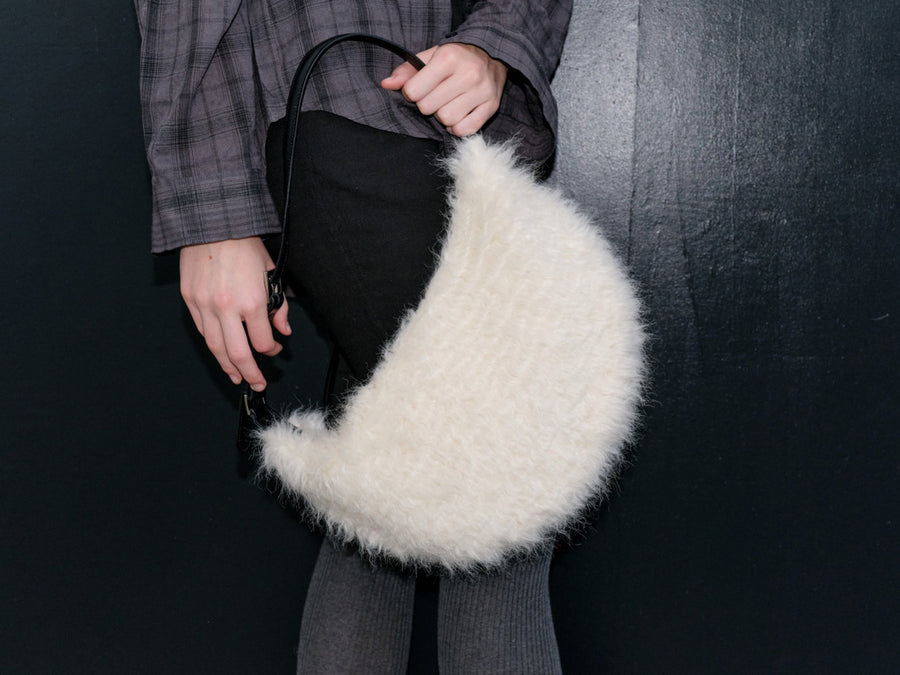 Shearling Contrast Bag