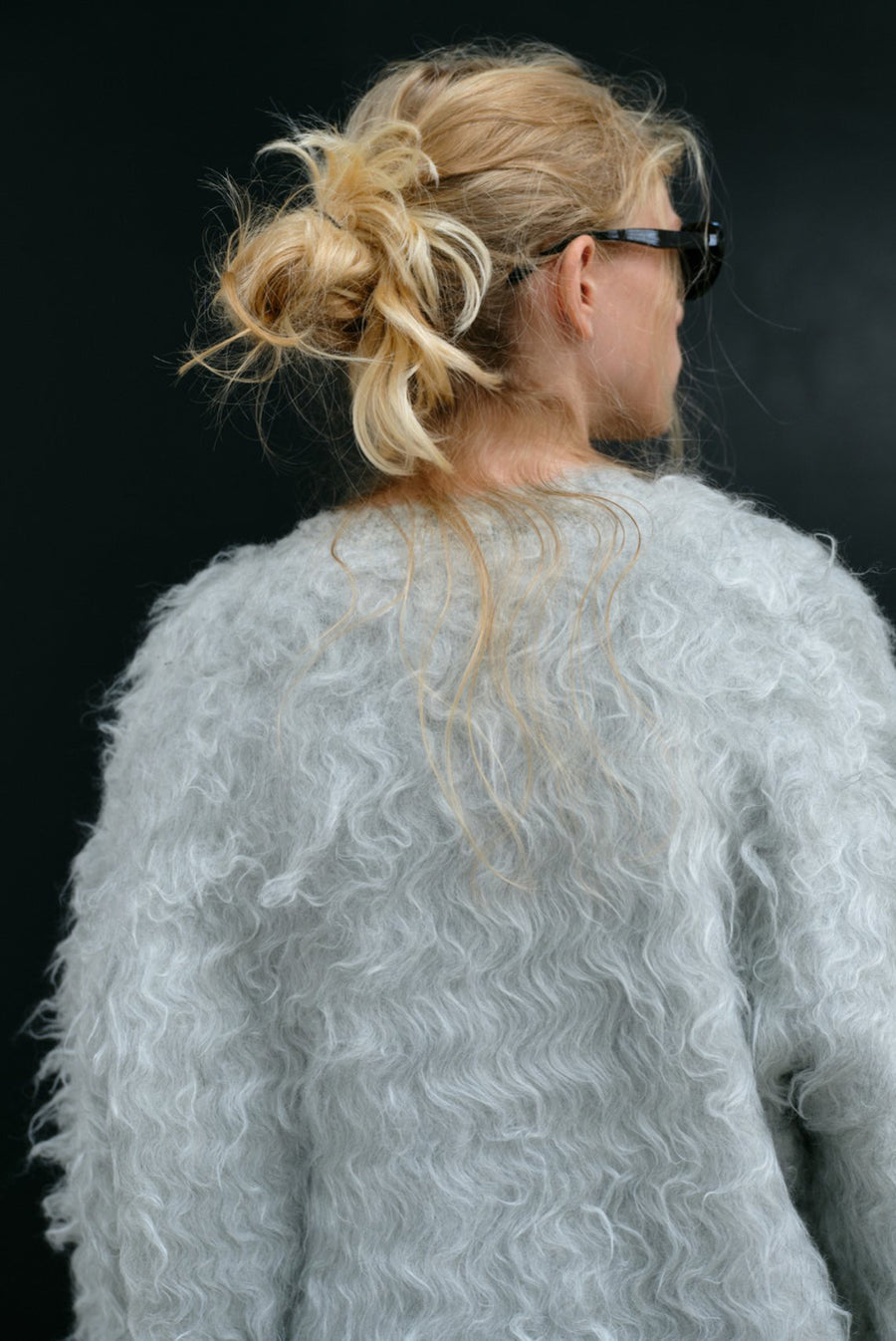 Brushed Oversized Sweater - Blue