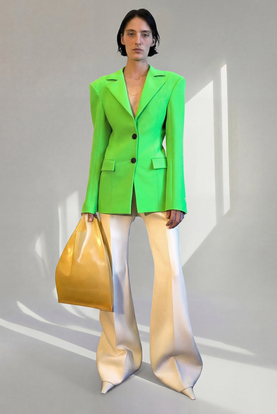 Kwaidan Editions - Tailored Suit Jacket - Neon Green