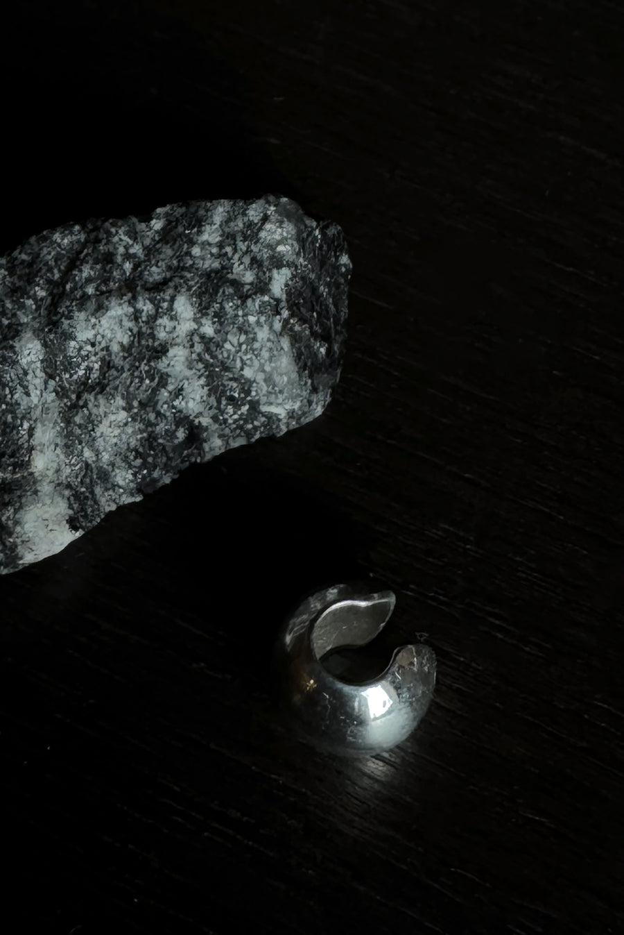 Mini Crescent Earcuff - Silver
