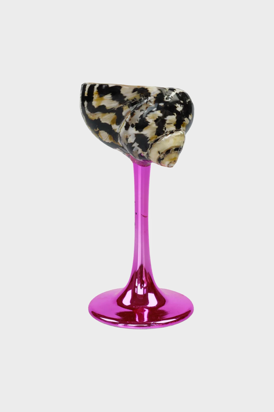 Black Diamond Conch Cocktail Glass – Rose Stem