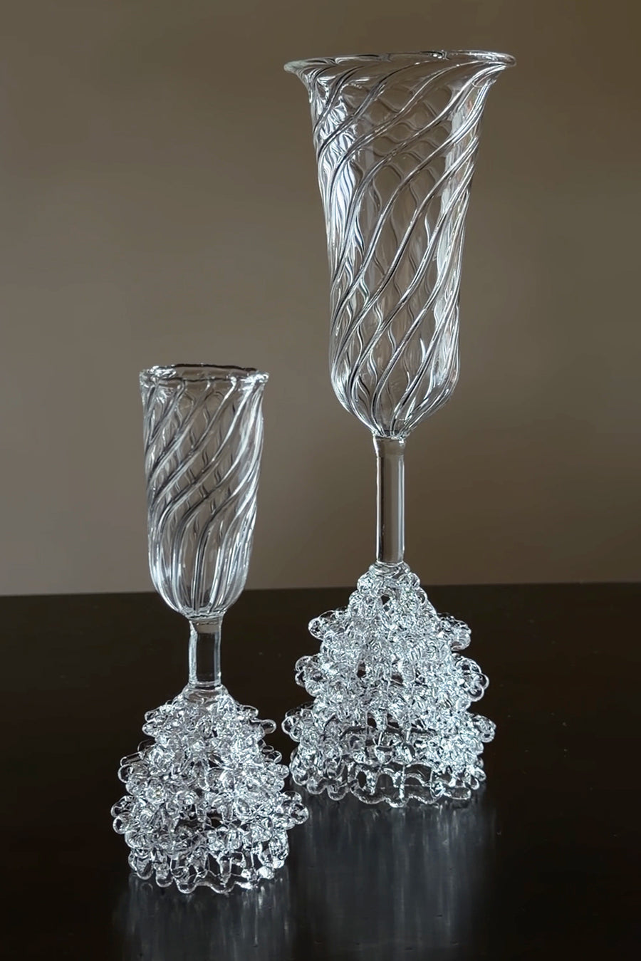 Proyecto Hebra - Handmade Sculptural Champagne Flute