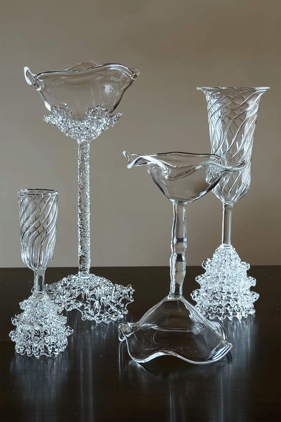 Proyecto Hebra - Handmade Sculptural Wine Glass - Tall
