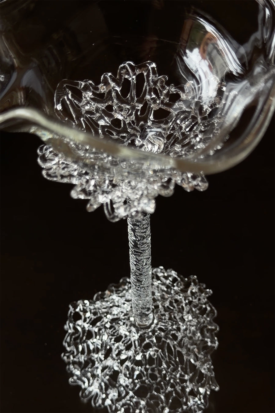 Proyecto Hebra - Handmade Sculptural Wine Glass - Tall