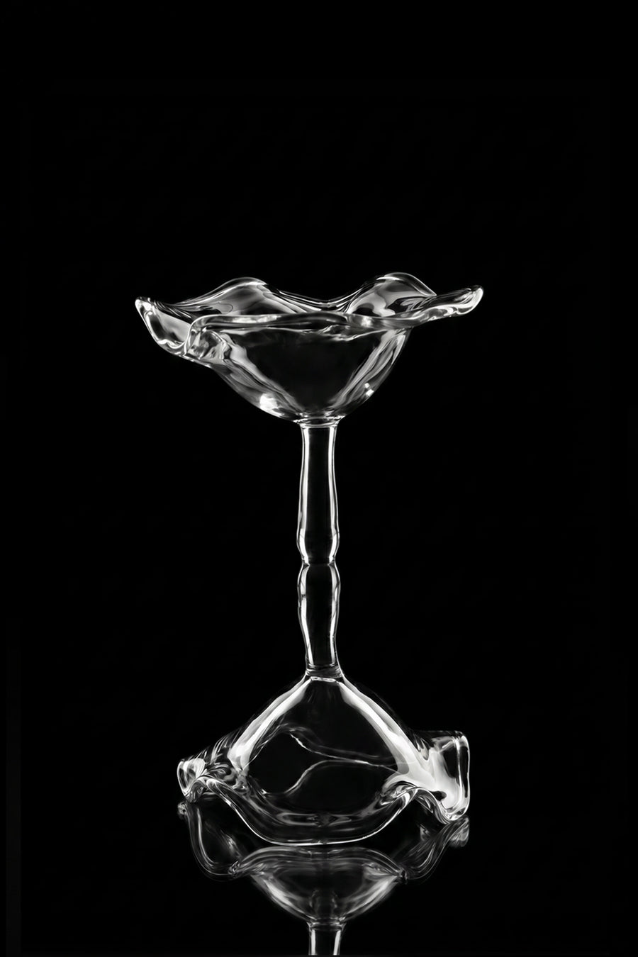 Proyecto Hebra - Handmade Inverse Ruffle Hem Glass