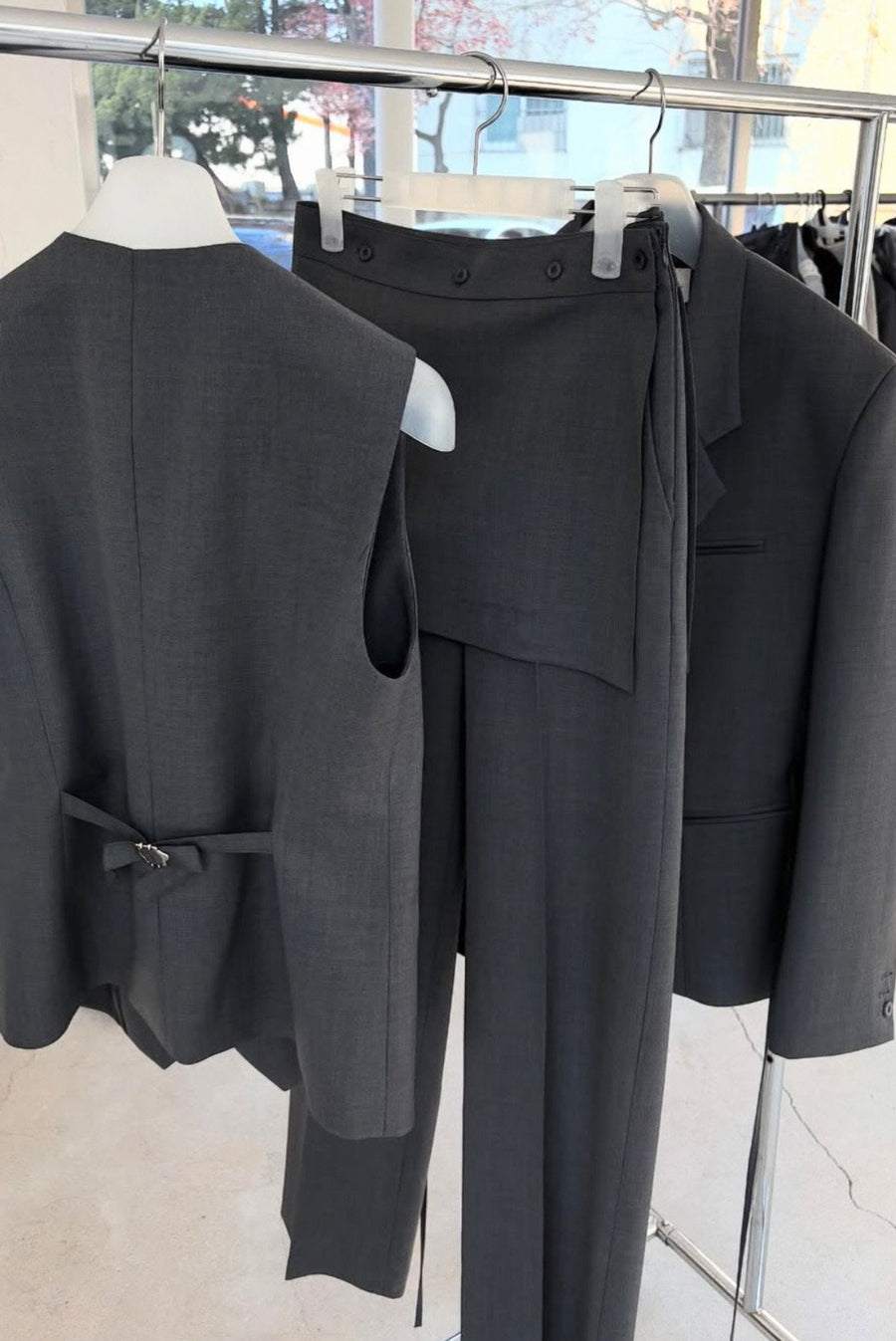 Charcoal Suit Vest