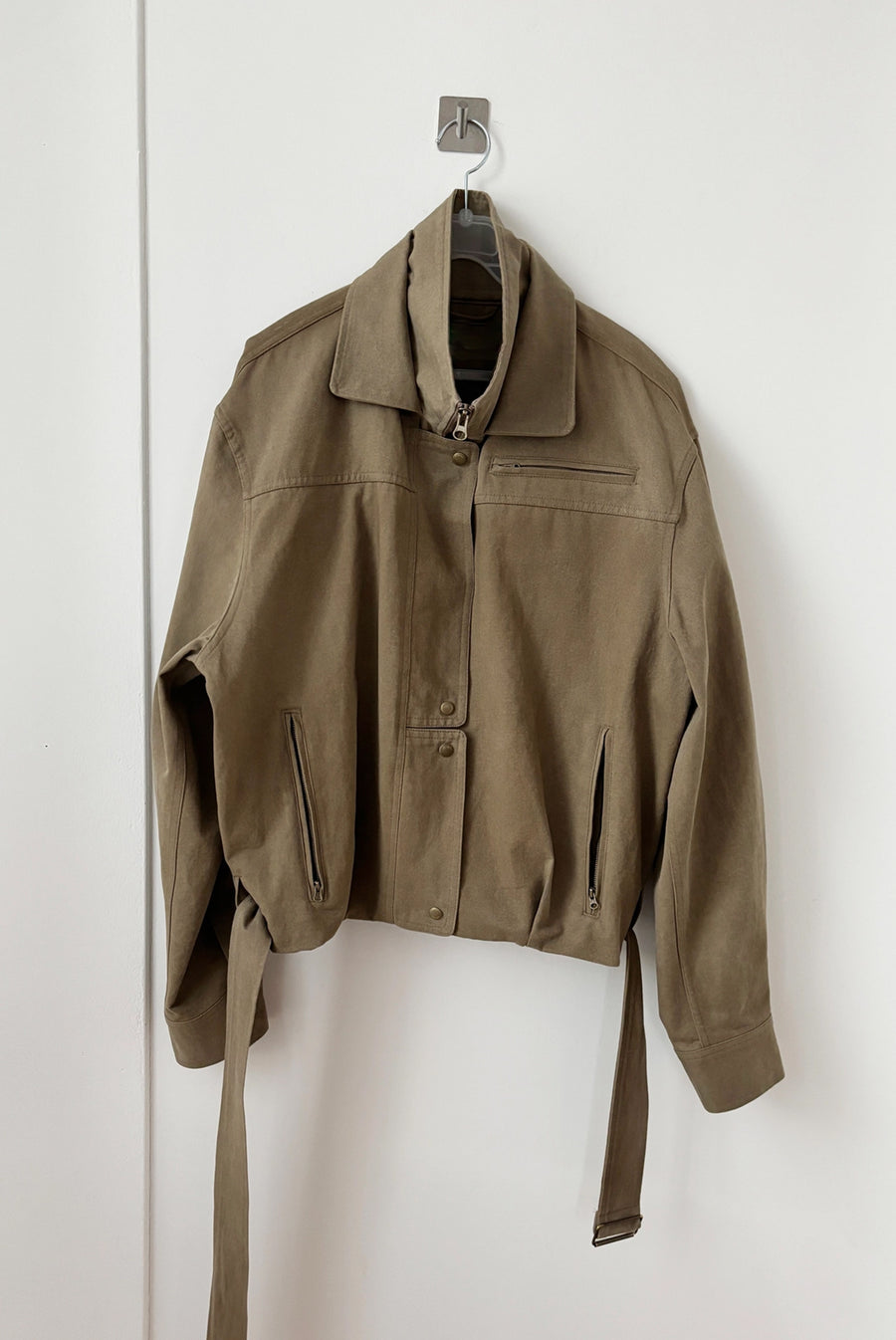Washed Coach Jacket - Khaki