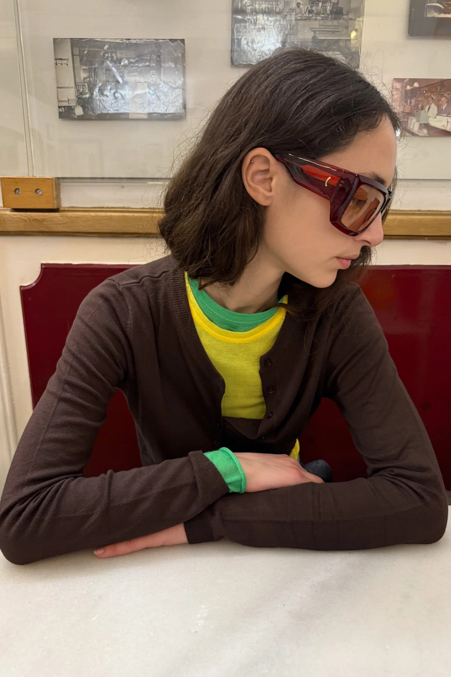 Flatlist x Freja Wewer - Fargo Sunglasses - Crystal Burgundy