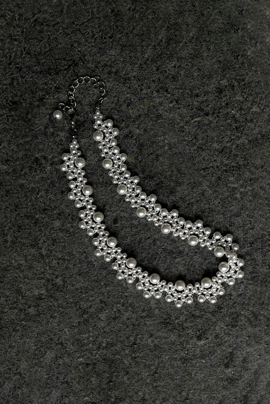 Mini Pearl Bead Cluster Necklace