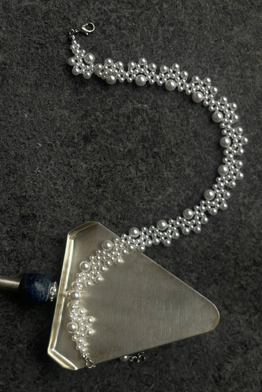 Mini Pearl Bead Cluster Necklace