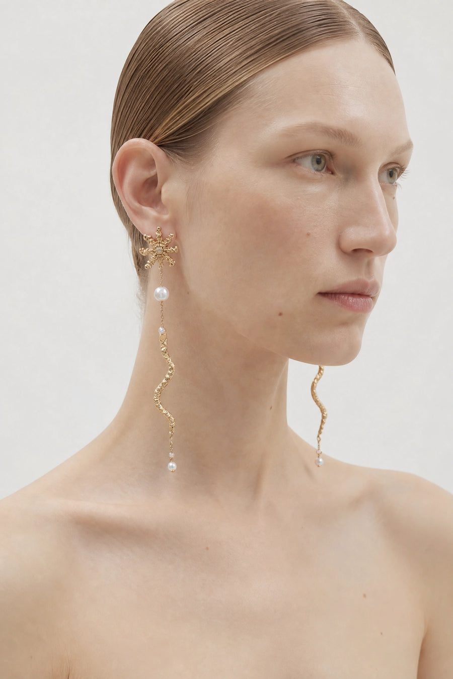 Hanna Katarina - Golden Serpents Earrings