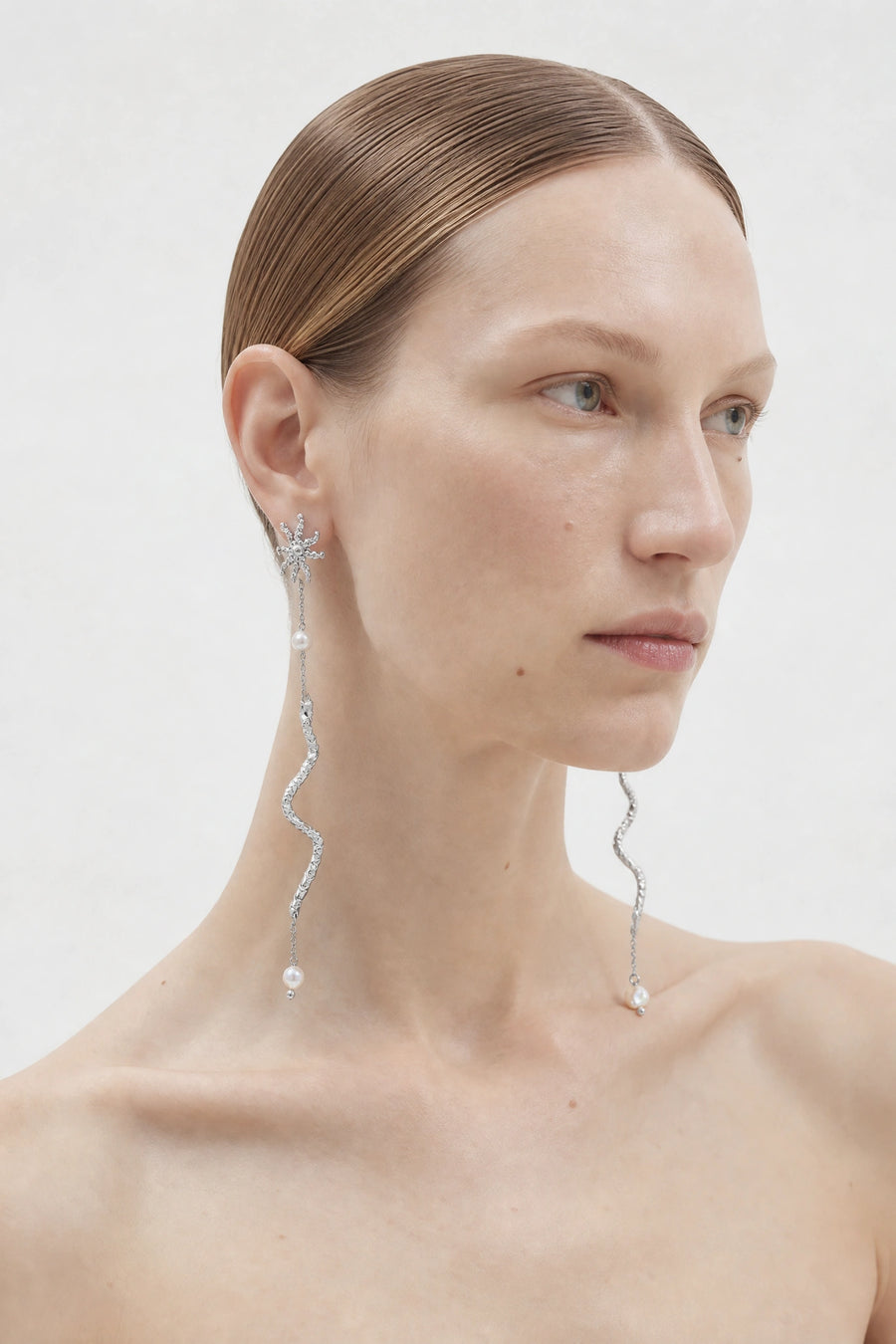 Hanna Katarina - Silver Serpents Earrings