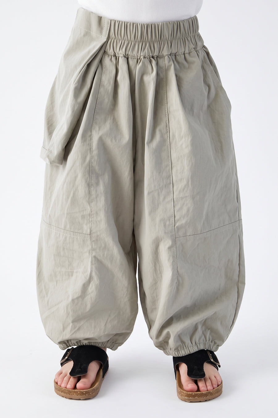 Kids - Balloon-Leg Asymmetric Cargo Pocket Pants