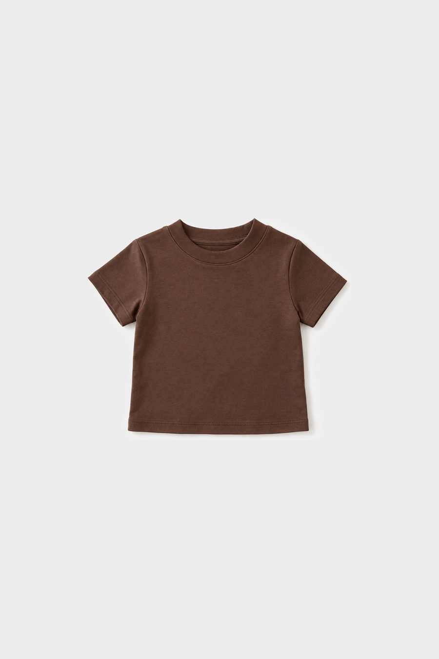 Kids - Solid Short-Sleeve Tee – Brown