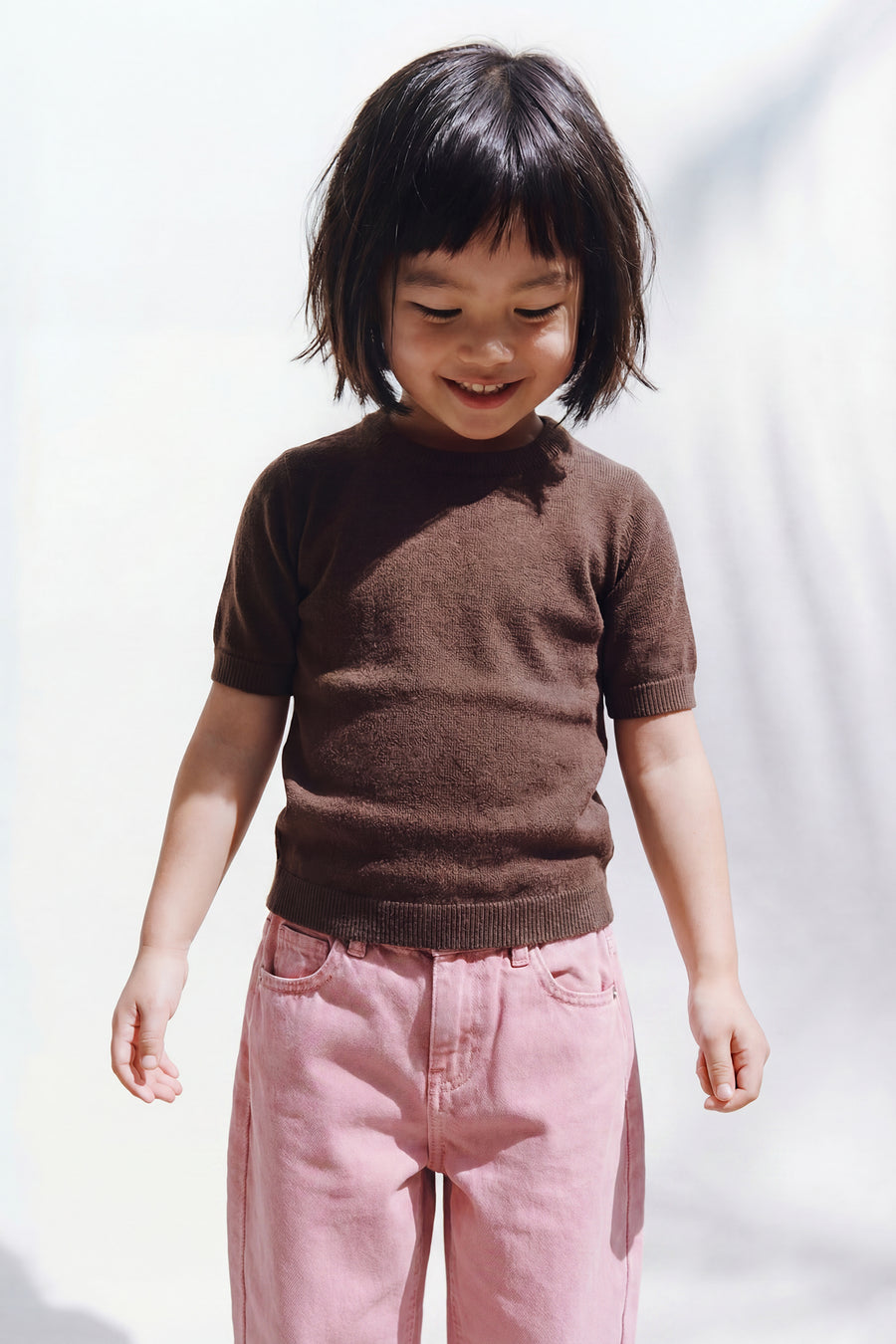 Kids - Knit T - Brown
