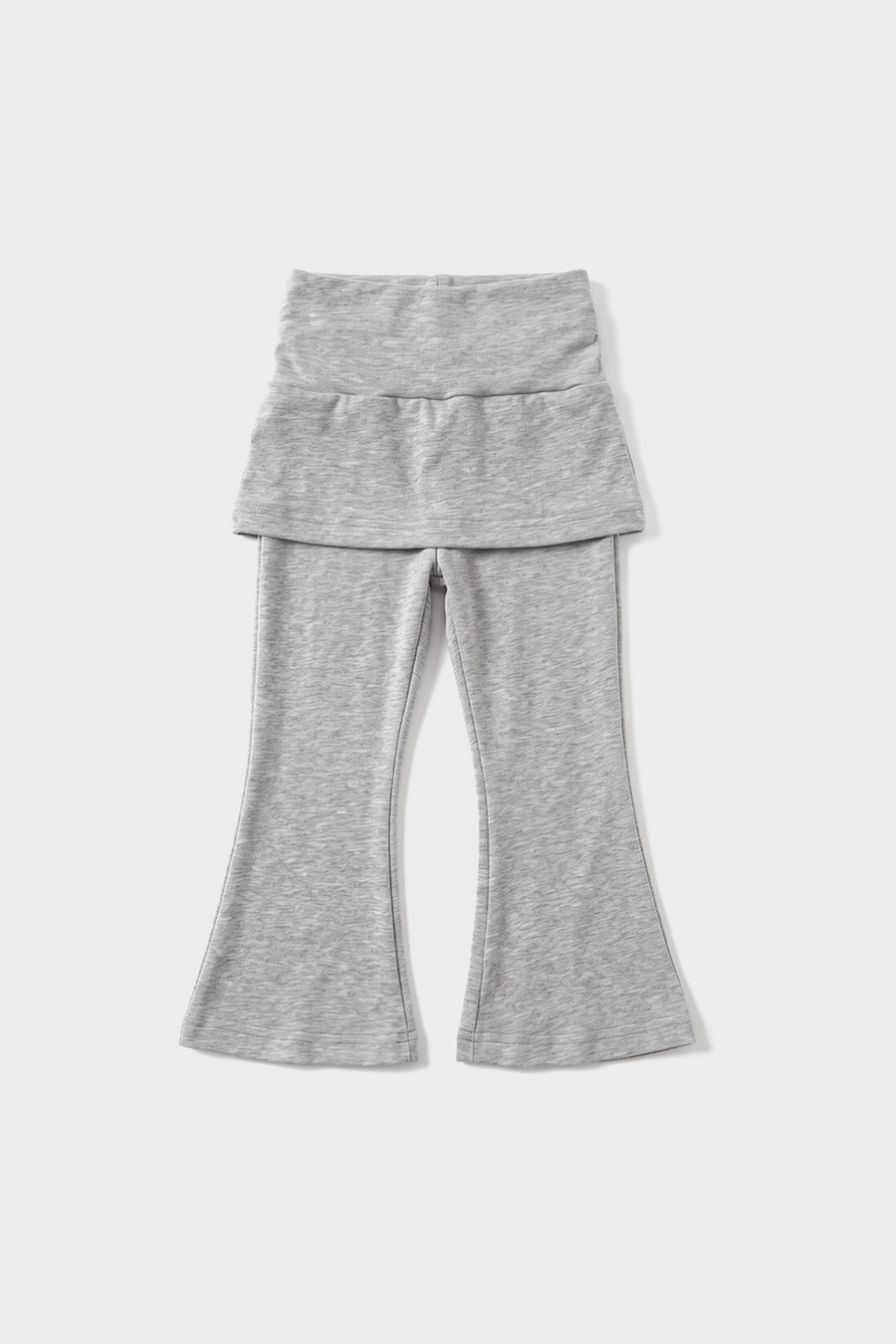 Kids - Fold-Over Waist Wide-Leg Pants – Grey